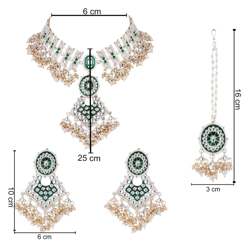 Shaniya Green Jewellery set