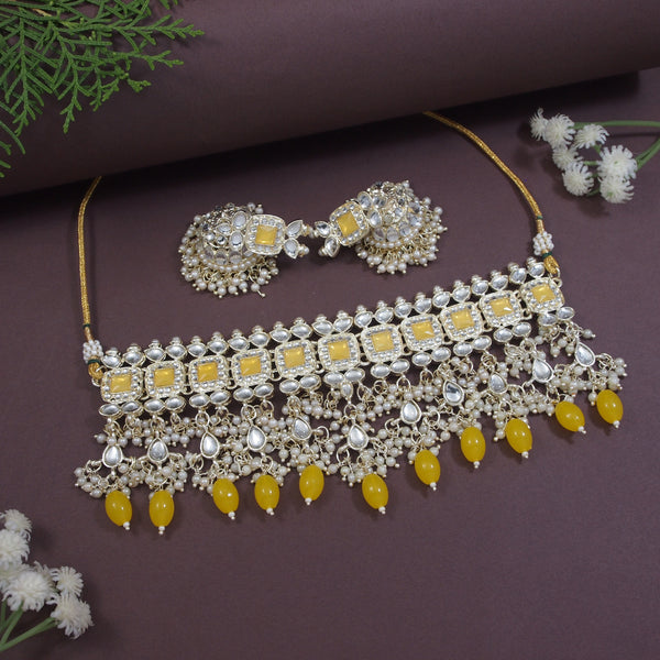 Avishi Yellow Choker Set