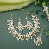 Shreya White Choker Set