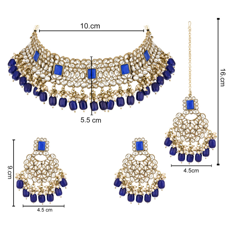 Parinaaz Blue Choker