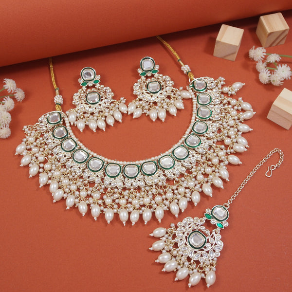 Abhilasha White Jewellery Set