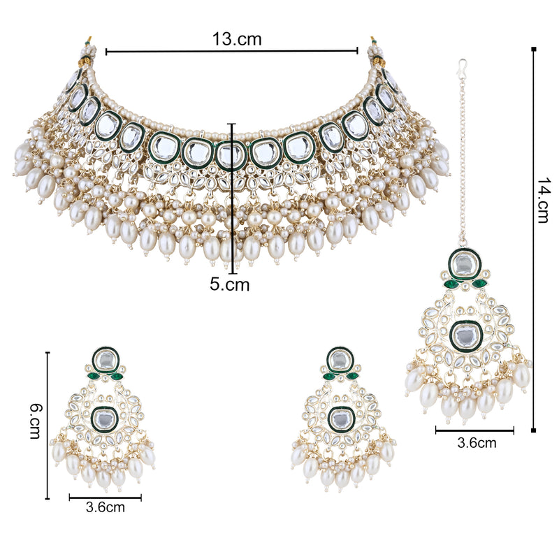 Abhilasha White Jewellery Set