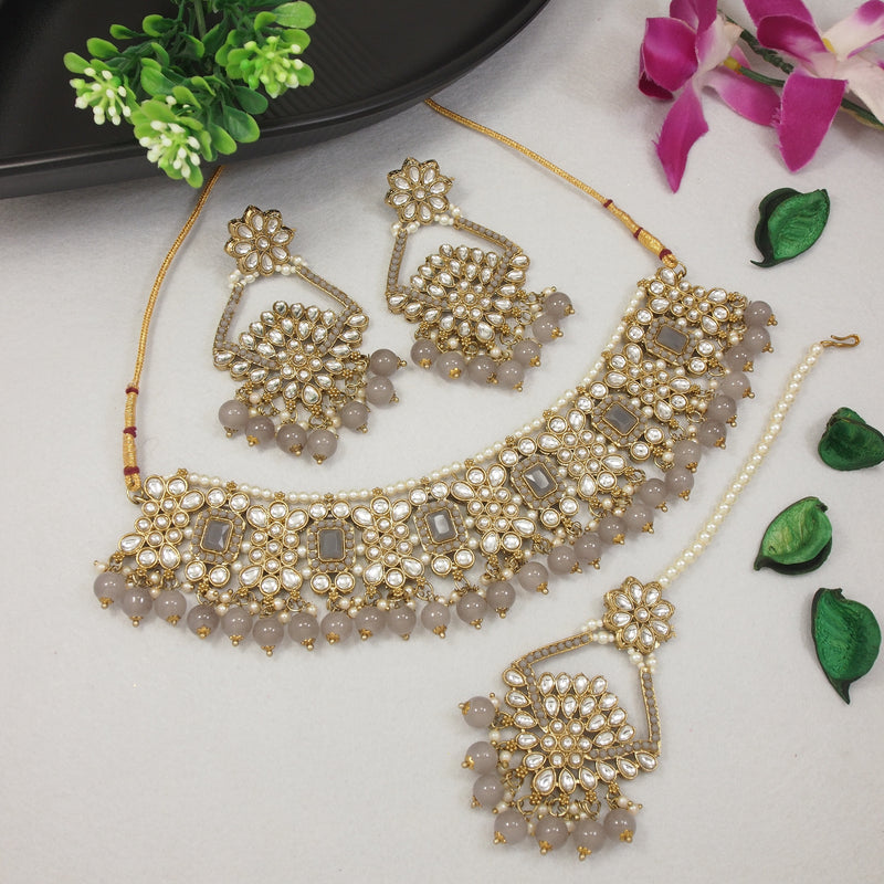 Paridhi Grey Choker Set