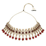 Shalina Maroon Choker Set