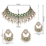 Ashia White Green Necklace Set