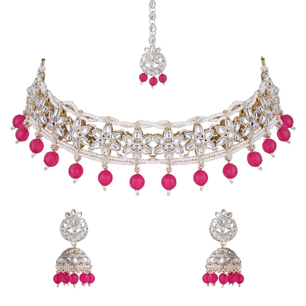 Sasha Raani Pink Choker Set