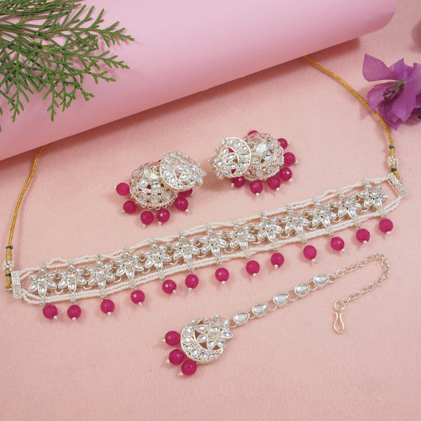 Sasha Raani Pink Choker Set