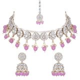 Pankhuri Purple Choker Set