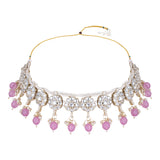 Pankhuri Purple Choker Set