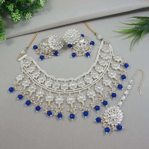 Aadhira Blue Choker Set