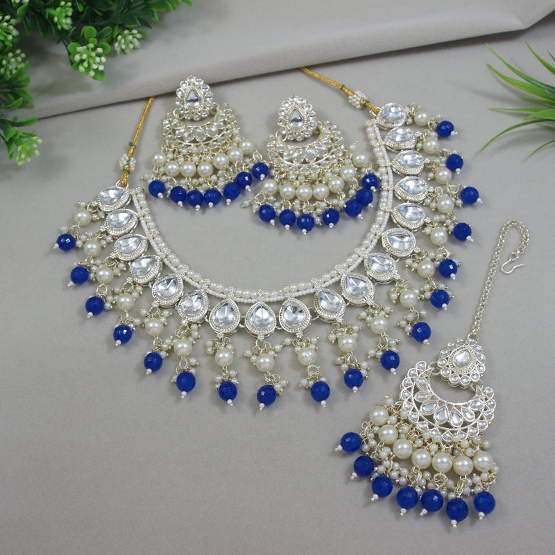 Ichha Blue Choker Set