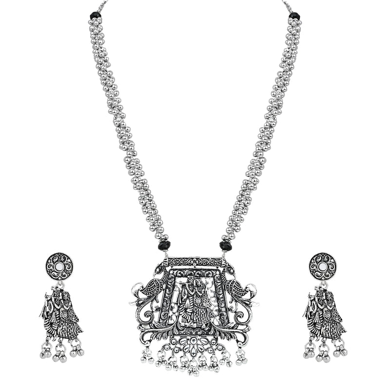 Shloka White Necklace Set