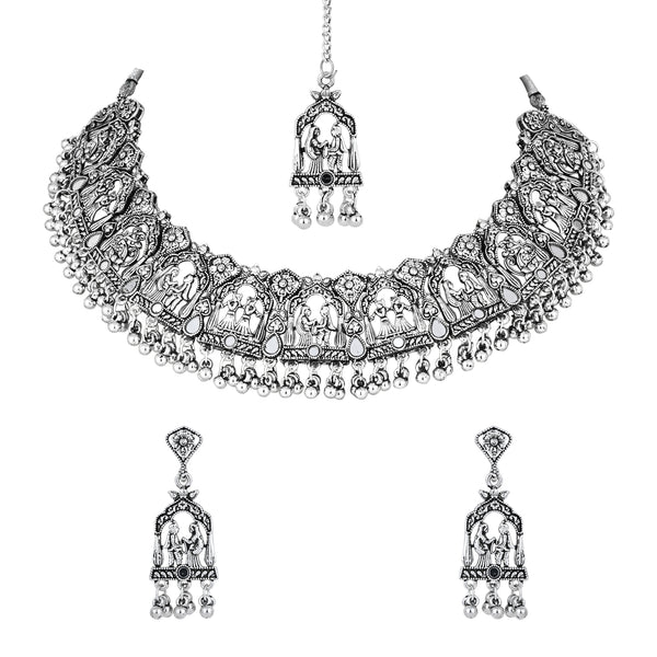 Reetika Oxidised Necklace Set