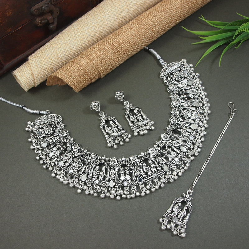 Reetika Oxidised Necklace Set