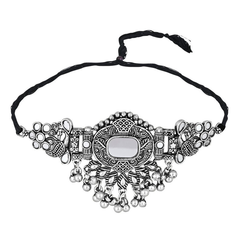 Raviya Oxidised Choker Set