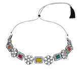 Brishti Multicolor Oxidised Choker Set