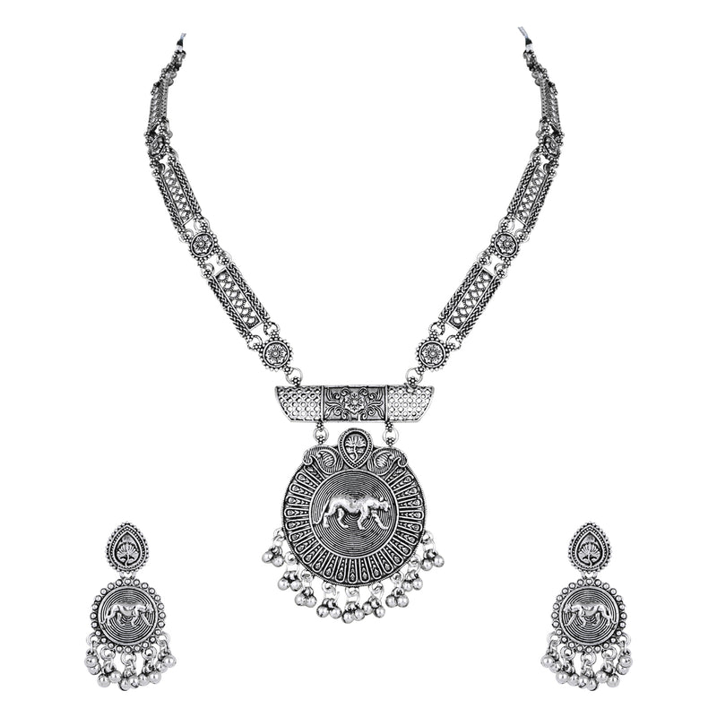 Sayuri Oxidised Necklace Set