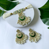 'URVASI' Green Necklace Set