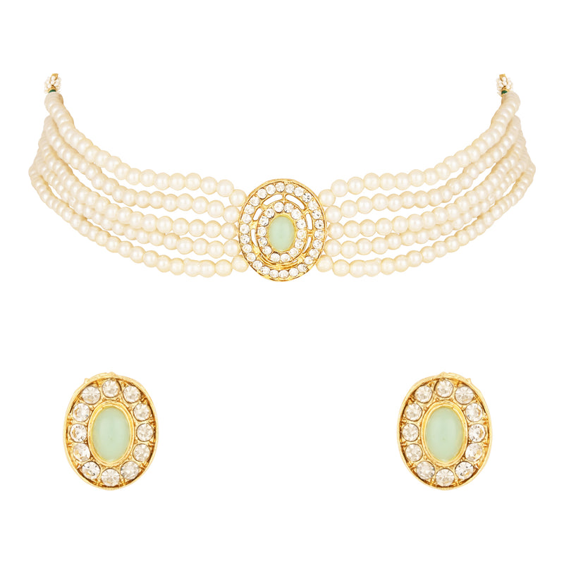 Anaya Mint Choker Set