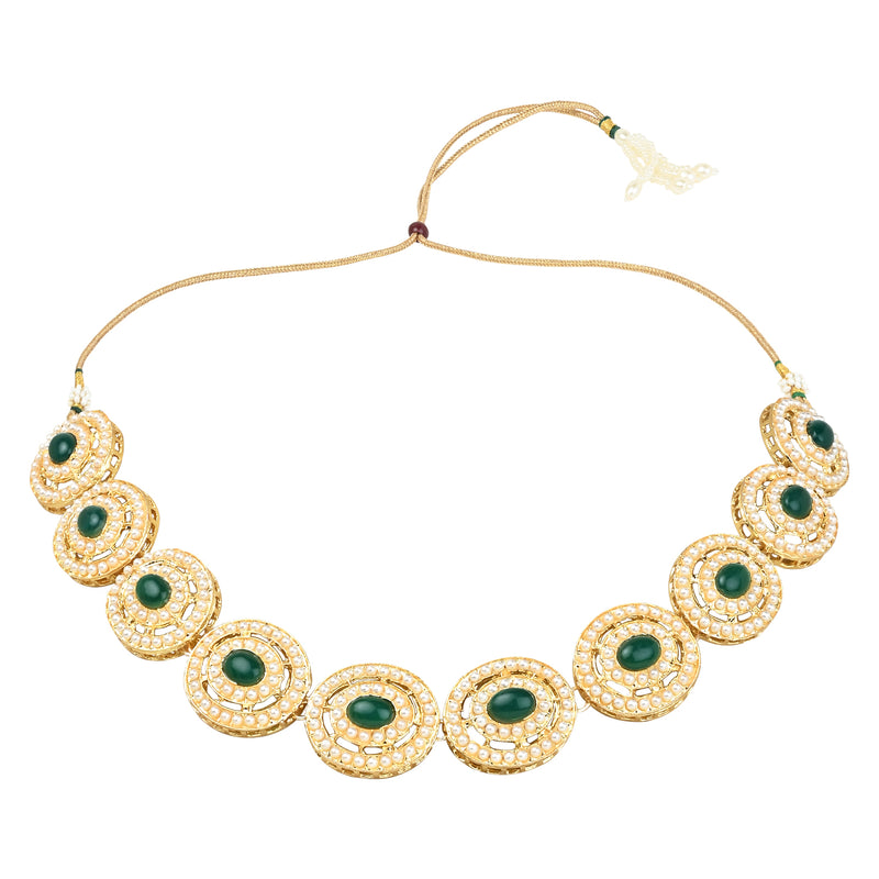 Nyomi Green Choker Set