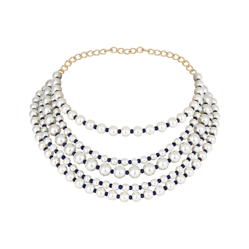 ISHA Purple Pearl Necklace Set