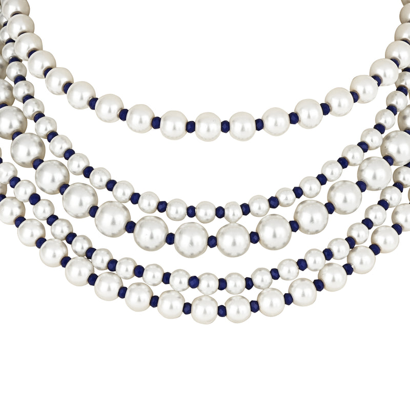 ISHA Purple Pearl Necklace Set