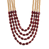 Gajakarna Maroon Pearl Mala