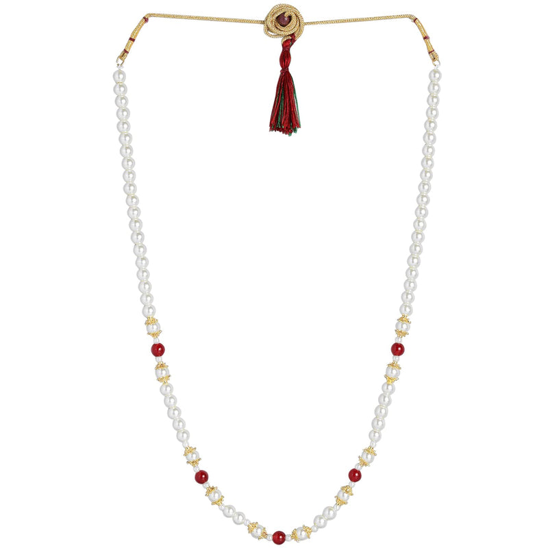 Haridra Maroon Pearl Mala