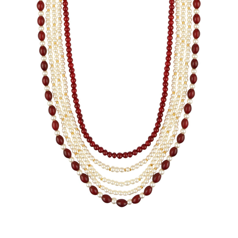 Vikat Maroon Pearl Mala