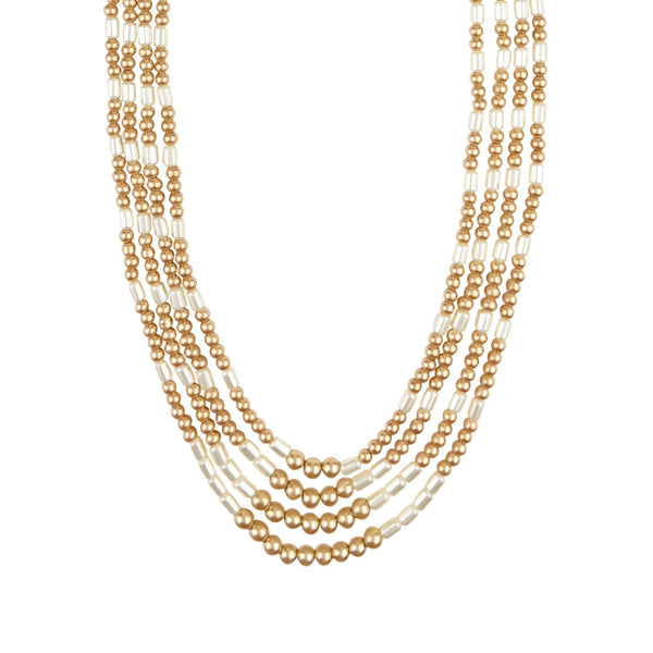 Avaneesh Gold Pearl Mala