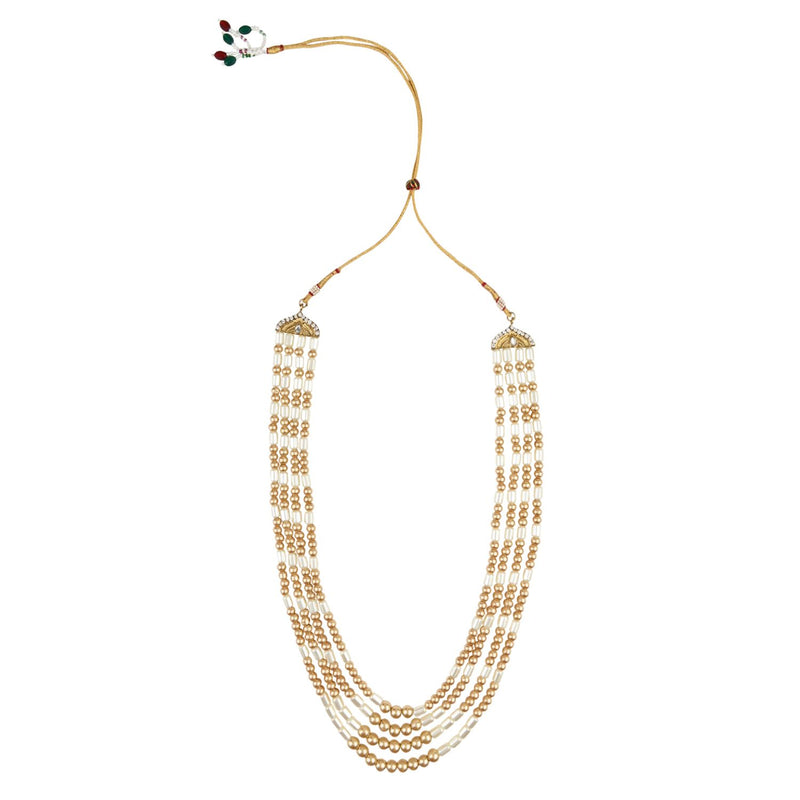 Avaneesh Gold Pearl Mala