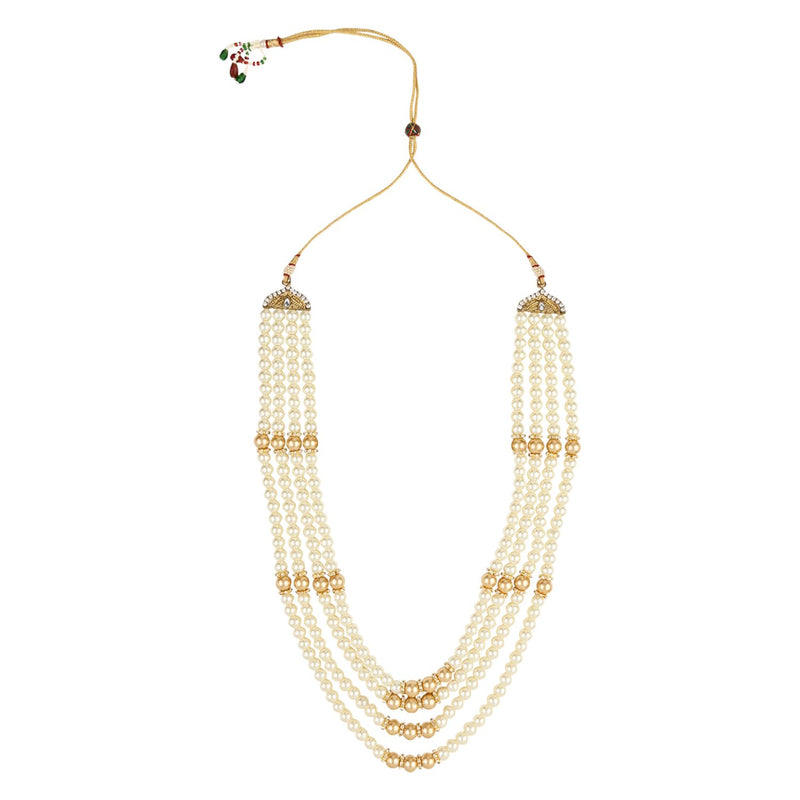 Eshanputra White Pearl Mala