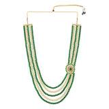 Vighneswara Green Pearl & Kundan Mala