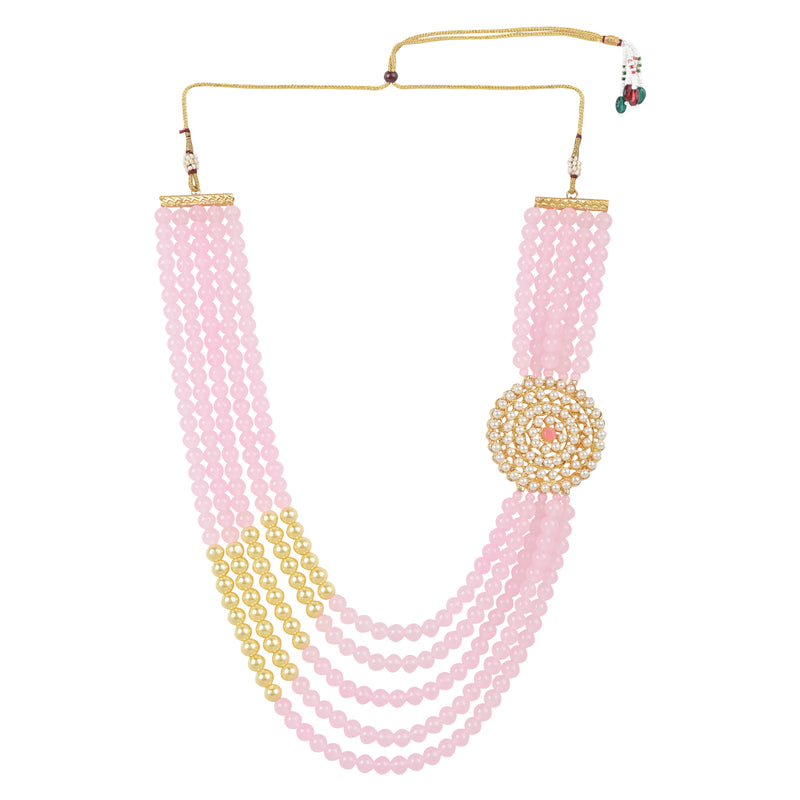 Dharmik Pink Pearl Mala