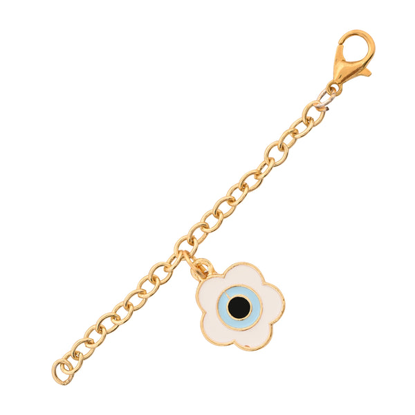 Delightful Evil Eye Floral Shape Watch Charms Lumba