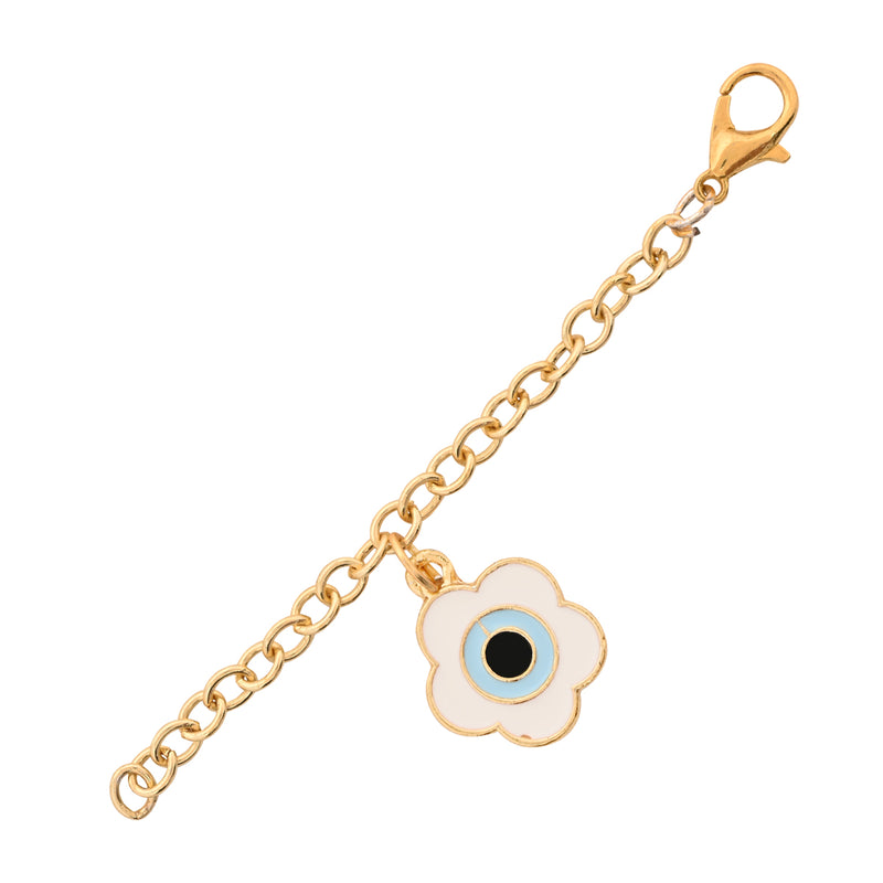 Delightful Evil Eye Floral Shape Watch Charms Lumba