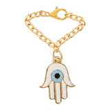 Delightful Evil Eye Hamsa Shape Watch Charms Lumba