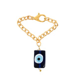 Delightful Evil Eye Square Shape Watch Charms Lumba