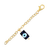 Delightful Evil Eye Square Shape Watch Charms Lumba