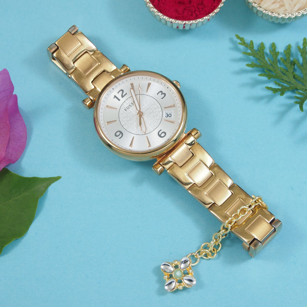 Delightful Timeless Mint Pearl Watch Charms Lumba