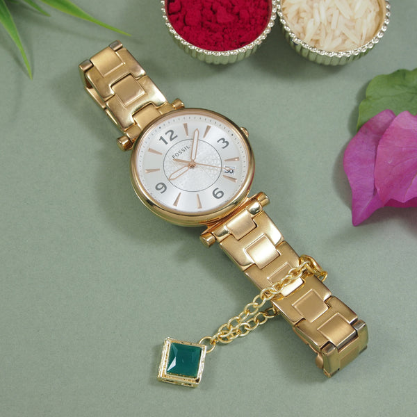 Delightful Timeless Green Pearl Watch Charms Lumba