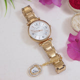 Delightful Timeless White Pearl Watch Charms Lumba