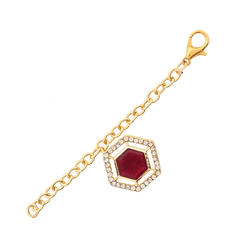 Delightful Timeless Maroon Pearl Watch Charms Lumba