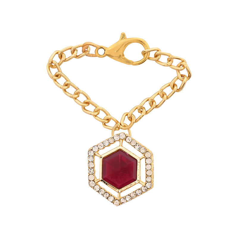 Delightful Timeless Maroon Pearl Watch Charms Lumba