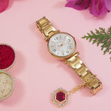 Delightful Timeless Maroon Pearl Watch Charms Lumba