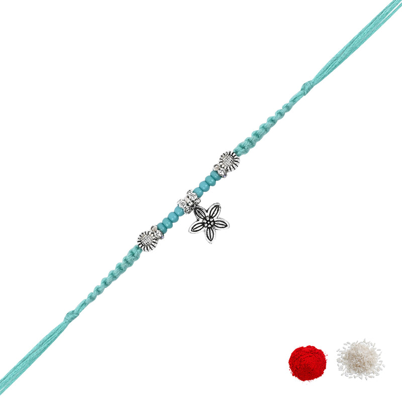 Elegantly Crafted Turquoise Pearl Adjustable Lumba Bracelet