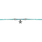 Elegantly Crafted Turquoise Pearl Adjustable Lumba Bracelet