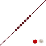 PomPom Maroon Rakhi