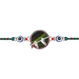 Krishna Flute Peacock Rakhi