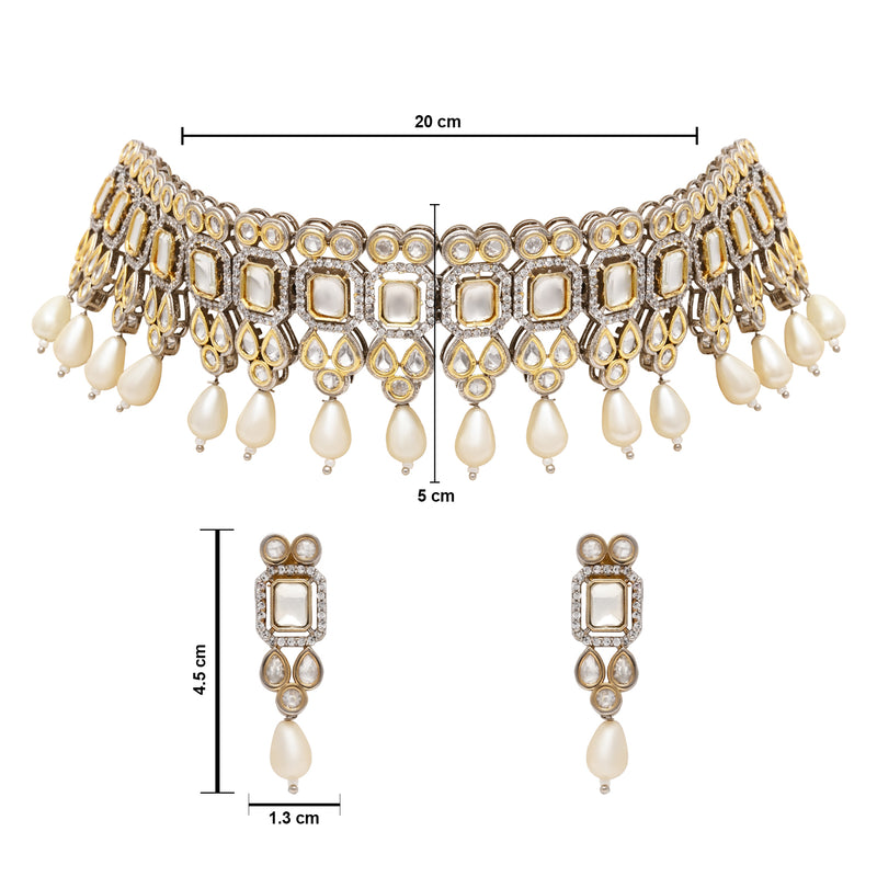 Advisha Polki Kundan Neckpiece